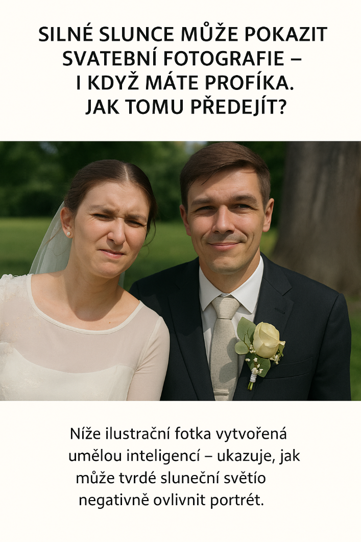 Ostré slunce na svatbě